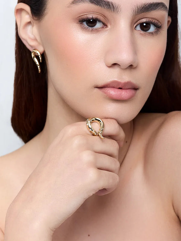 14kt Swoosh RingMATEO Jewelry New York