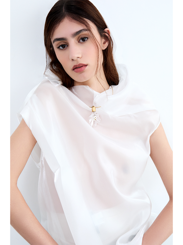 Calla Lily Pearl and Diamond Choker