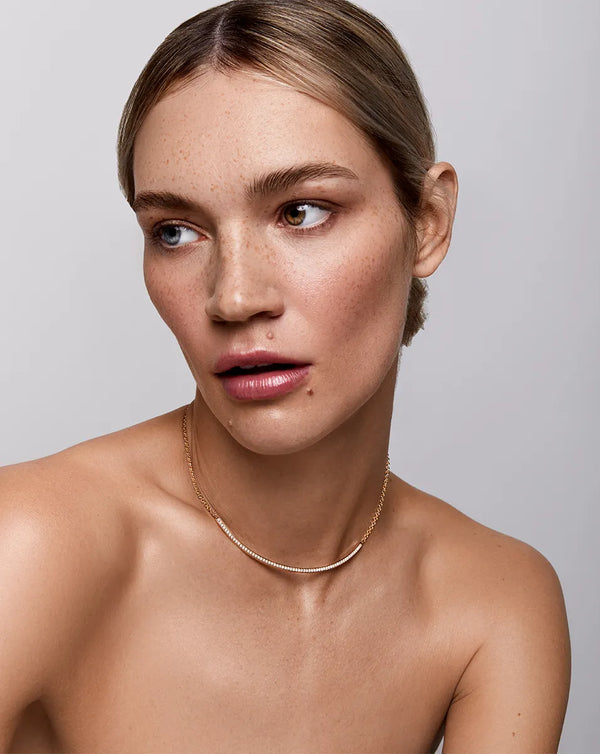 14kt Diamond Bar Collar NecklaceMATEO Jewelry New York
