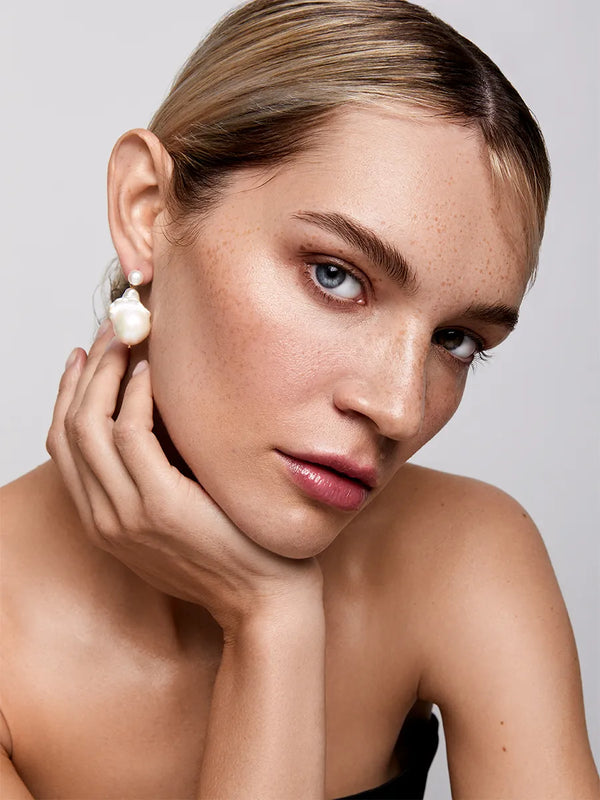 Duality Pearl Drop EarringsMATEO Jewelry New York