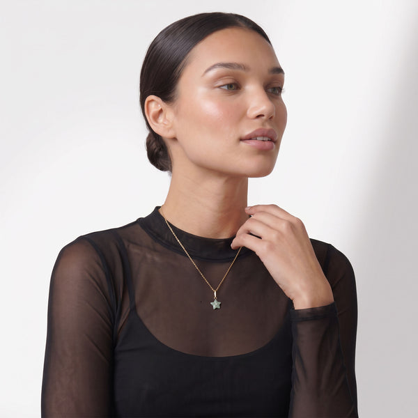 Jade Starfish Necklace