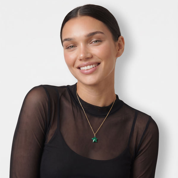 Malachite Starfish Necklace