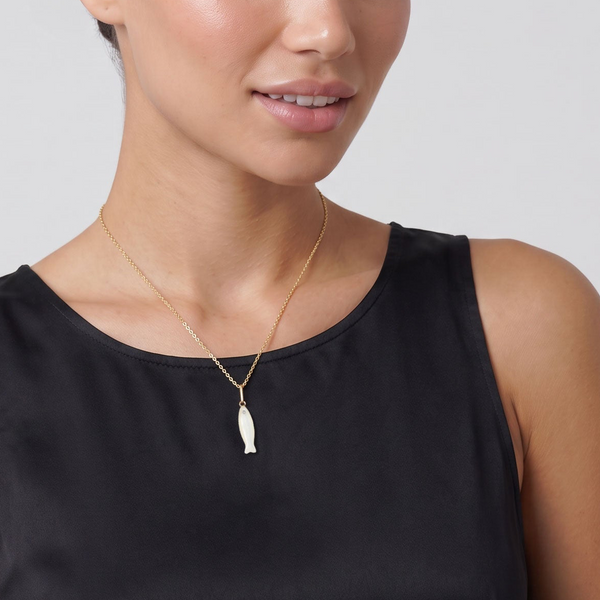 Mother of Pearl Fish Necklace