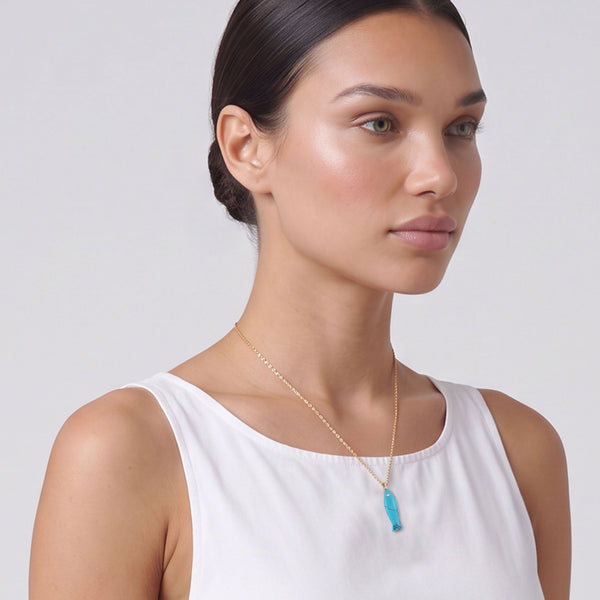 Turquoise Fish Necklace