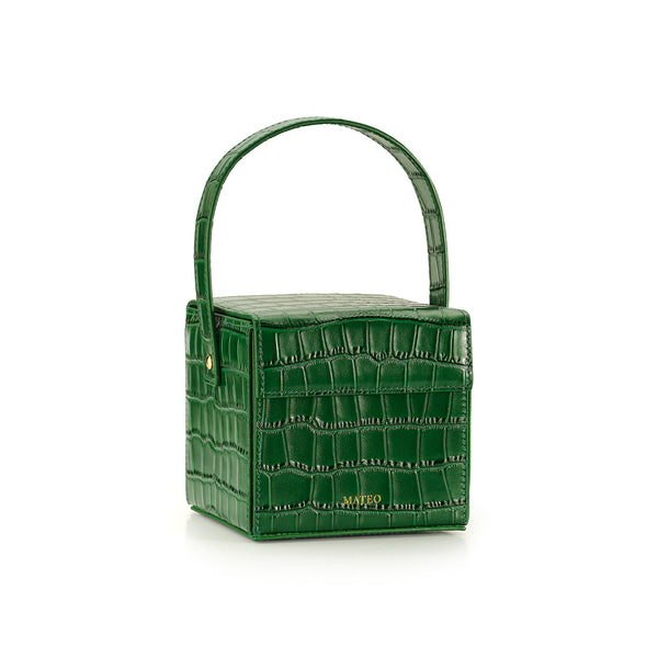 Bolsa Esmeralda Croc Catherine Box