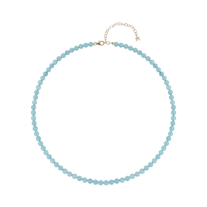 Aquamarine Beaded Choker