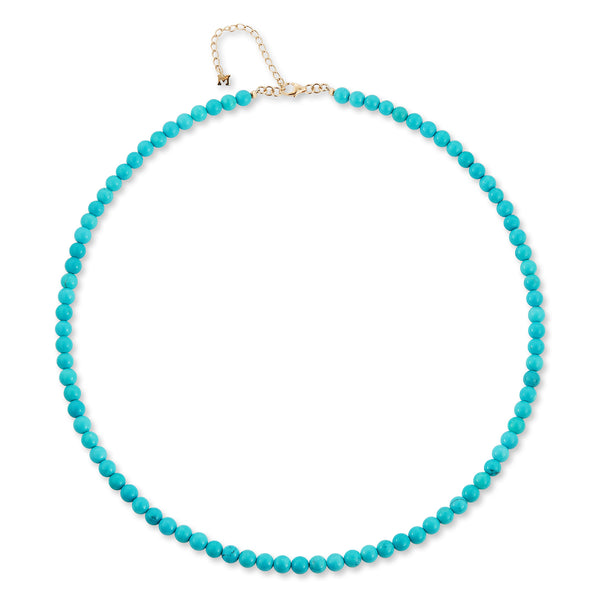 14kt Turquoise Beaded Choker