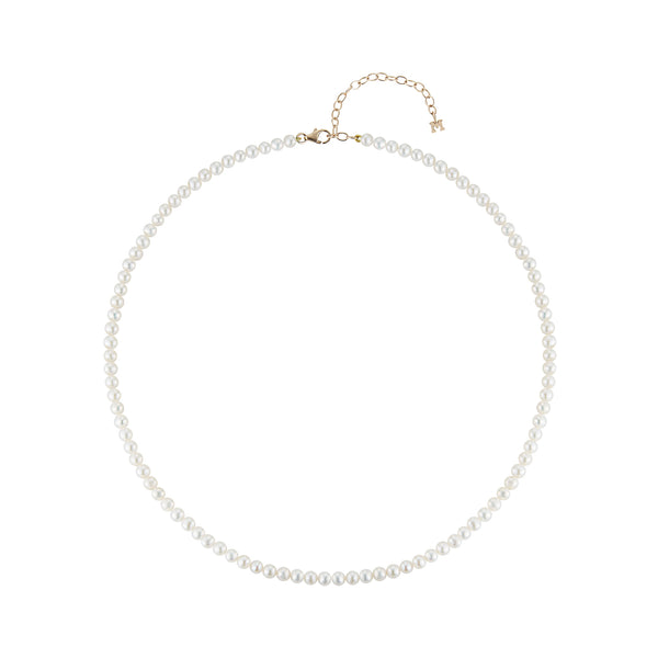 Gold Pearl Beaded Choker