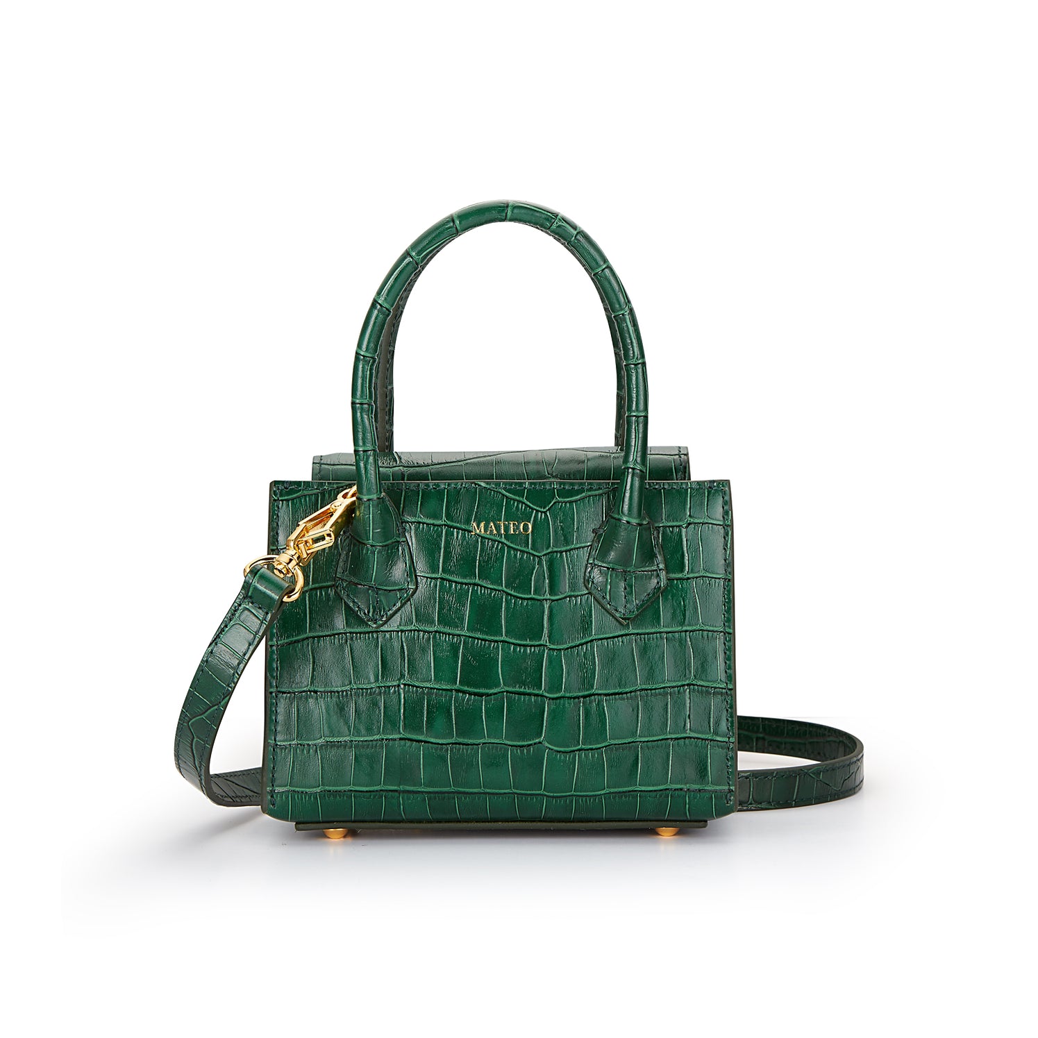 Emerald Croc Diana Bag– MATEO