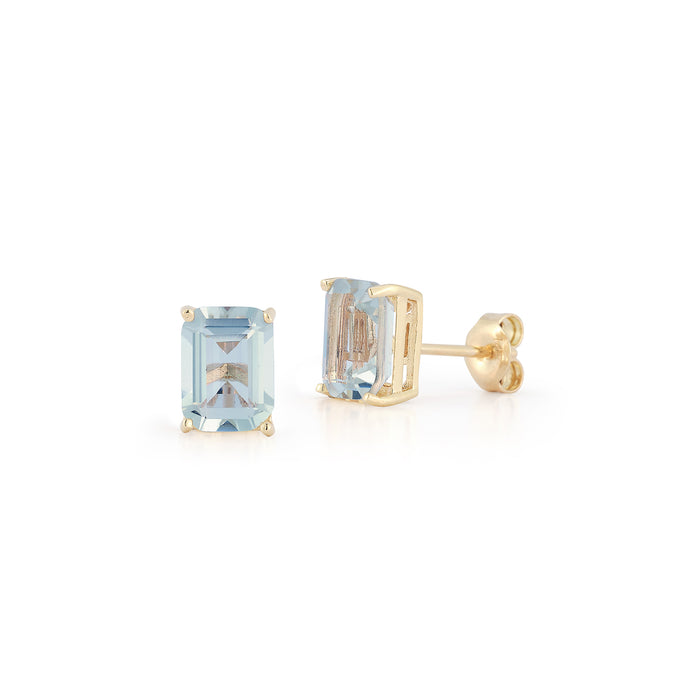 Blue Topaz Studs