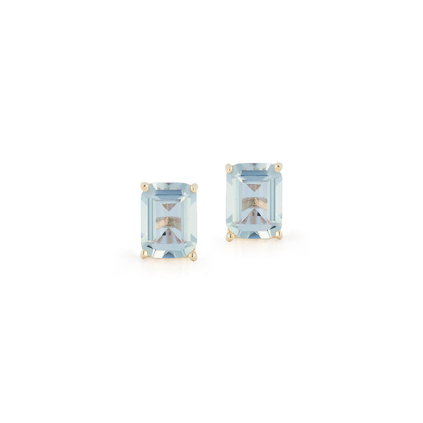Pregos de topázio azul 14kt