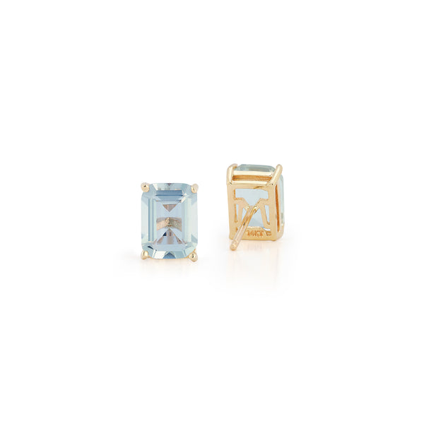 Pregos de topázio azul 14kt