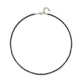 Colar com miçangas de safira 14kt