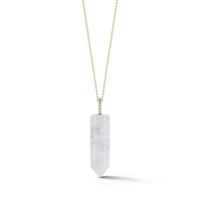 Diamond Healing Crystal Necklace