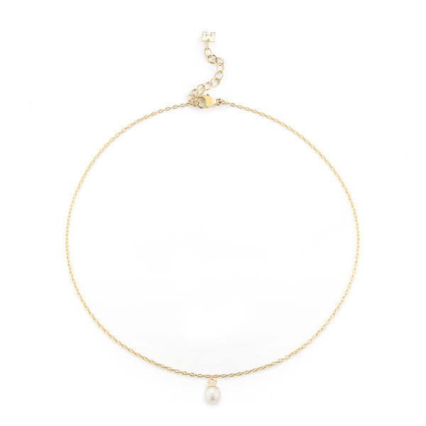 14kt Uni Pearl Anklet