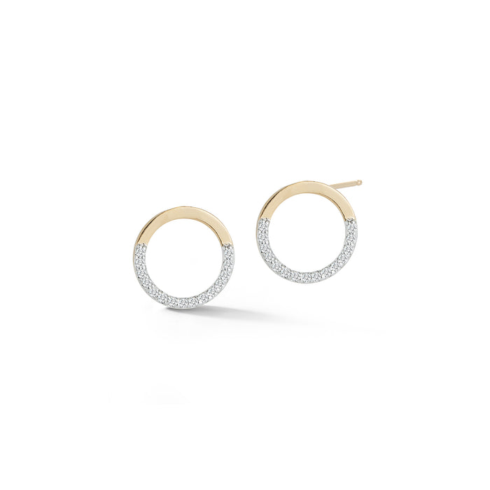 Gold Small  Halfmoon Hoops