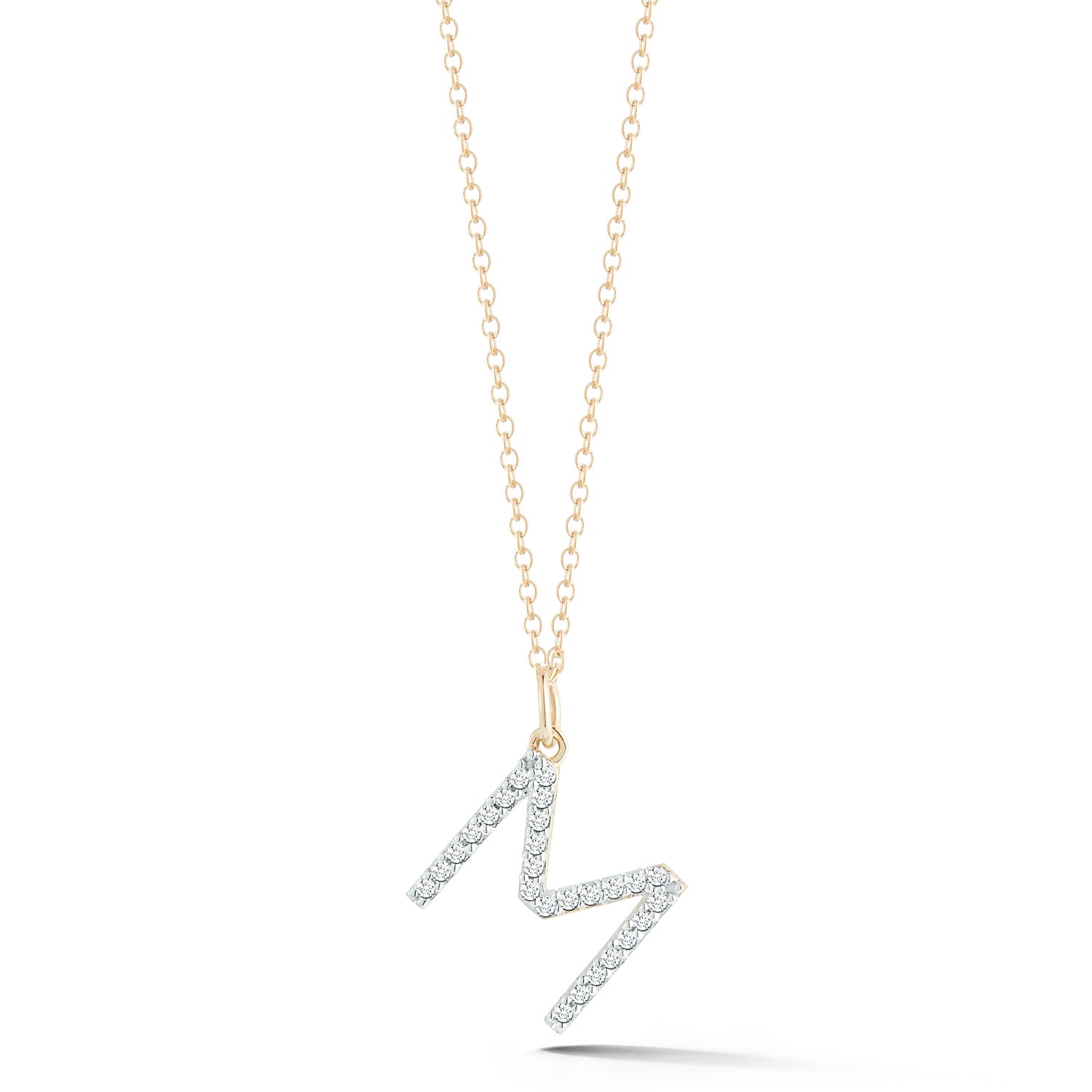 国内発| MATEO Initial Diamond & Quarz 14K ネックレス A〜Z 国内発| MATEO Initial Diamond & Quarz 14K ネックレス A〜Z