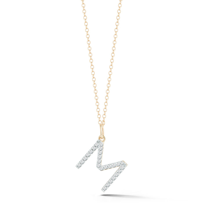 Gold & Diamond Initial Necklace // A-Z