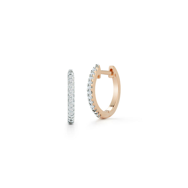Diamond Huggies - Rose Gold