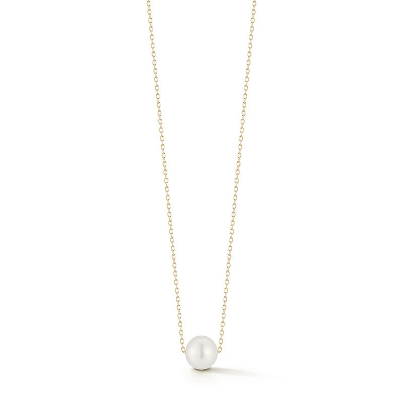 MATEO New York 14kt Suspended Pearl Necklace