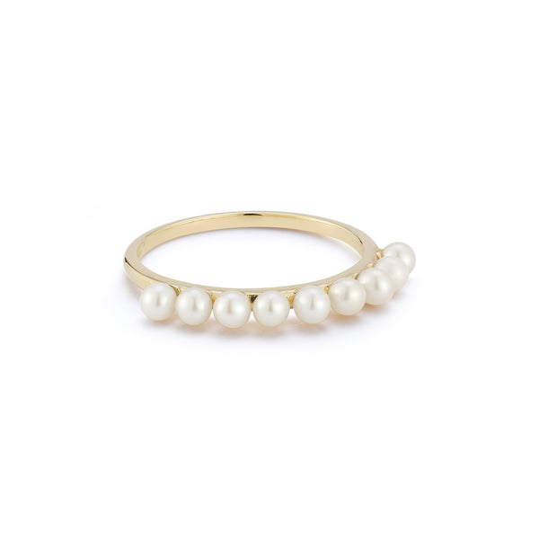 14kt Pearl Dot Band