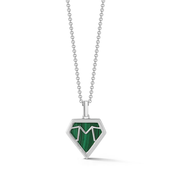 Malachite Pentagon Necklace
