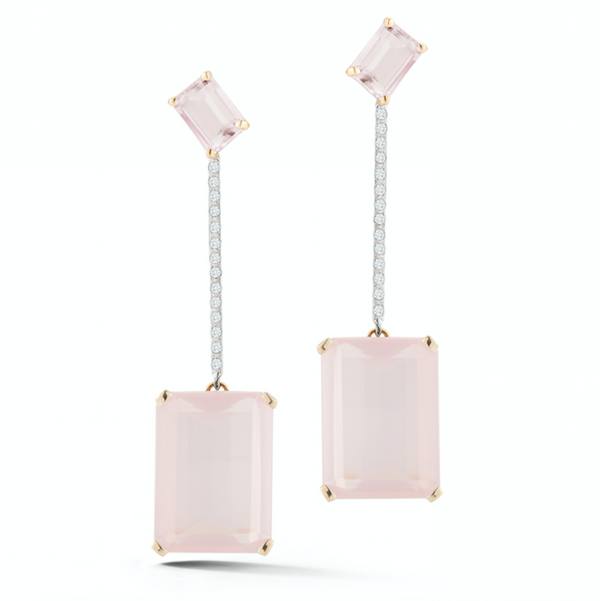 14kt Gold Barely Blush Earring