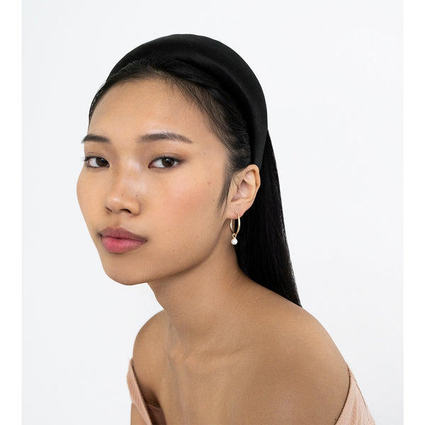 14kt Gold Small Detachable Pearl Hoops