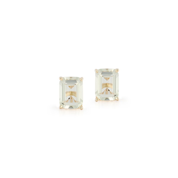 Pregos de ametista verde 14kt