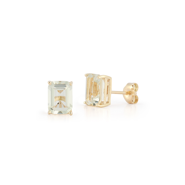 Pregos de ametista verde 14kt